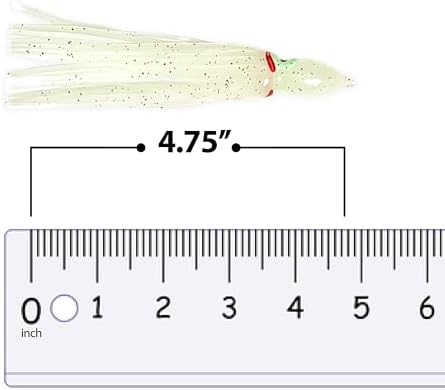 Trolling Squid Skirts, 4.75 Inches, Glow Color, 40 Pcs - Image 7