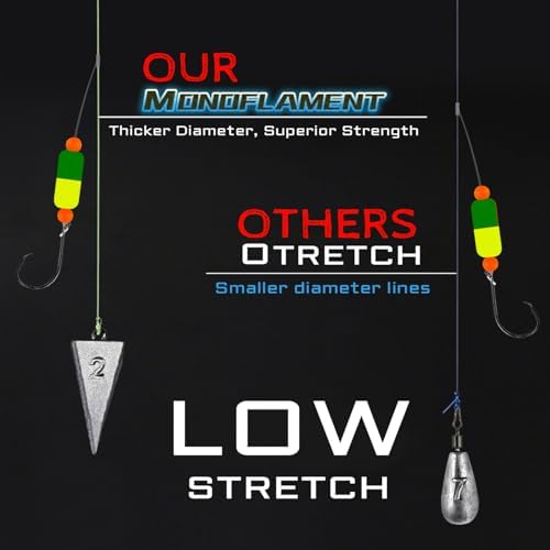 Pompano Rig Saltwater Surf Fishing Rigs – Double Drop Leader Rigs with Hooks, Floats, Beads & Snap – Easy Pre-Tied Terminal Tackle for Pompano, Whiting, Redfish - Image 5