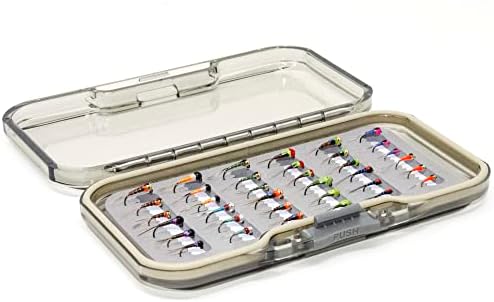 Outdoor Planet Premium Fly Fishing Flies Assortment | Waterproof Fly Box | Dry, Wet, Nymphs, Streamers, Wooly Buggers, Hopper, Caddis | Trout, Steelhead, Bass Fishing Lure Set - Image 2