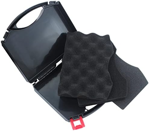 Small Plastic Case with Foam - Hard Carrying Briefcase with Pluck Foam Interior, Padded Protection for Storage, Kids Boss Baby Toys, Black, Outer Size: 9” x 7.7” x 2.2” - Image 2