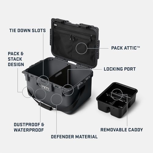 YETI LoadOut GoBox Collection, Divided Waterproof Cargo Case, Dry Box, Camera Case, Fishing Tackle Box - Image 2