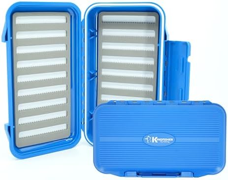Kingfisher Large Waterproof Fly Box Great for Streamers and Saltwater Flies by KingfisherFlyFishing