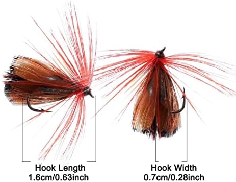 Fly Fishing Flies Kit Trout Steelhead Salmon Bass Flies Assortment 32Pcs-148pcs Include Dry Wet Flies Nymphs Streamers Maggot, Fly Lure Set - Image 7