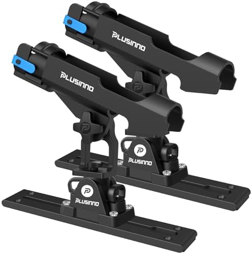 PLUSINNO 2 in 1 Kayak Fishing Rod Holder, Fishing Rod Holders for Boat by PLUSINNO