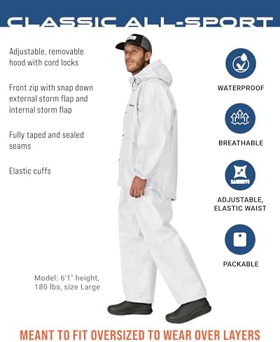 FROGG TOGGS Men's Classic All-Sport 3-Layer Waterproof Breathable Rain Suit - Image 2