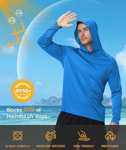 ZITY Men's Lightweight Pullover Hoodie UPF 50+ Fishing Shirts Sweatshirt - Image 2