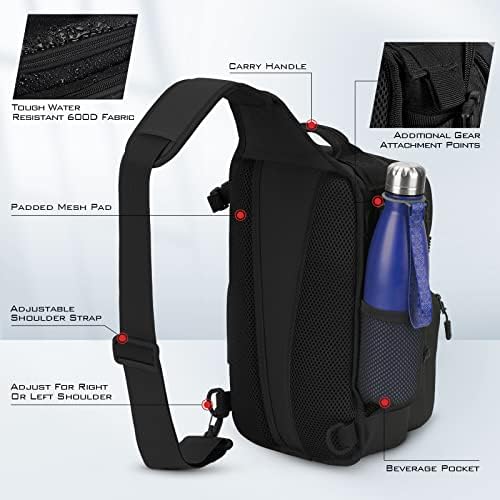 KastKing Blowbak Fishing Sling Bag, Fishing Backpack with Rod Holder - Image 5