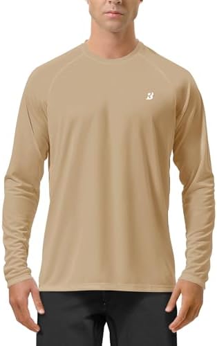 Roadbox Men's UPF 50+ UV Sun Protection Shirts, Long Sleeve Swim Rash Guard by Roadbox
