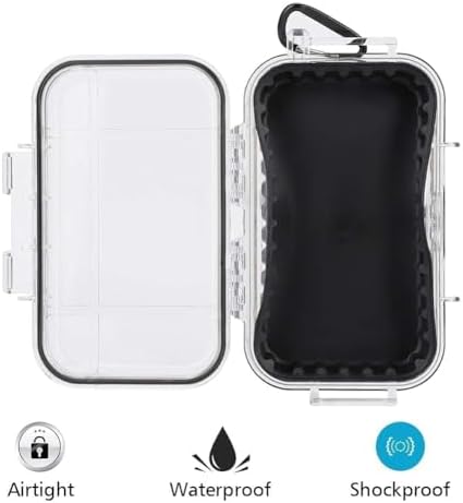 HERCHR Dry Box Outdoor Waterproof Airtight Storage Case Hard Shell Wet Dry Box Carry Box Tackle Organization for Camping, Fishing - Image 3