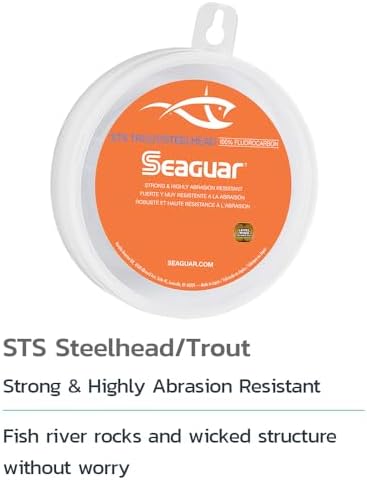 Seaguar STS Trout/Steelhead Freshwater 100% Fluorocarbon Fishing Line Leader, Multiple Sizes - Image 2