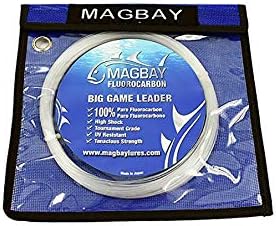 MagBay Lures 100% Pure Fluorocarbon Leader Line - Saltwater & Freshwater Invisible Fluorocarbon Fishing Leader Line, Strong Performance 150, 130, 100, 80, 60 & 40 lbs 33 Yard - Image 3