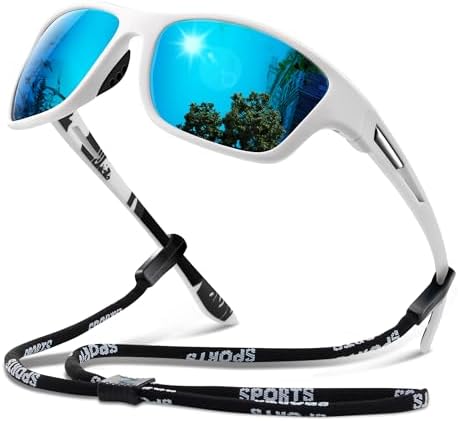 suoso Polarized Sports Sunglasses for Men: UV400 Protection Glasses Wrap Around Goggles for Driving Fishing by suoso