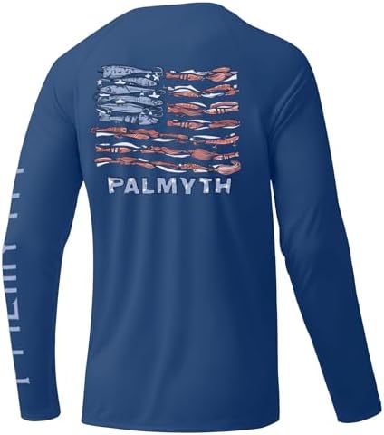 Palmyth Fishing Shirts for Men Long Sleeve UPF 50+ T Shirt Sun Protection by PALMYTH