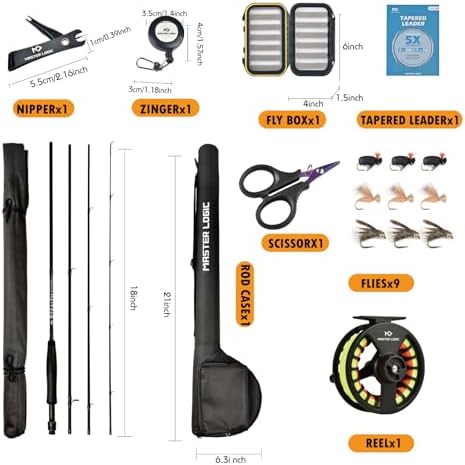 Stealth Fly Fishing Rod Combo Starter Kit - Image 2