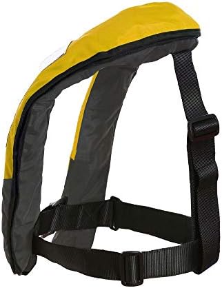 Top Safety Adult Life Jacket with Whistle - Manual Version Inflatable Lifejacket Life Vest Preserver PFD for Boating Fishing Sailing Kayaking Surfing Paddling Swimming - Adjustable Life Saving Vest - Image 3