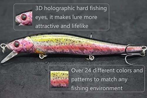 Minnow Crankbait for Bass Fishing Bass Lure Jerkbait Fishing Lures and Tackle Box - Image 4