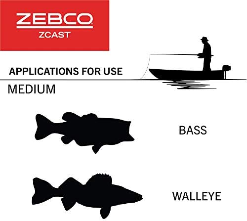 Zebco Z-Cast Spinning Fishing Rod Durable Z-Glass Fishing Pole, Comfortable EVA Rod Handle, Shock-Ring Guides, Medium Power - Image 4