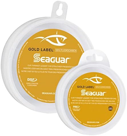 Seaguar Gold Label Fresh & Saltwater Fishing Leader Line, 100% Fluorocarbon by Seaguar