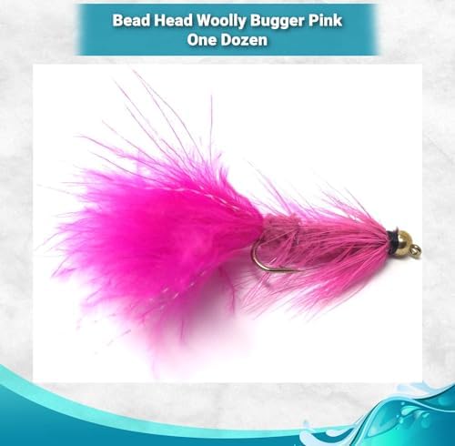 Feeder Creek Woolly Bugger Fly Fishing Flies 12pc Fly Fishing Assortment | Handmade Wet Flies for Fly Fishing in Various Patterns/Colors | Streamer Flies - Image 2