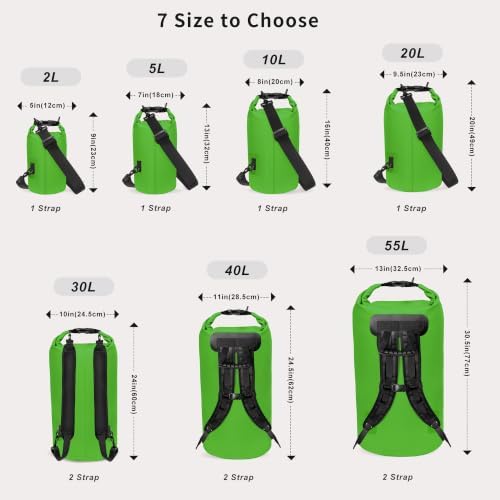 Unigear Floating Waterproof Dry Bag for Kayaking, 2L/5L/10L/20L/30L/40L - Image 5