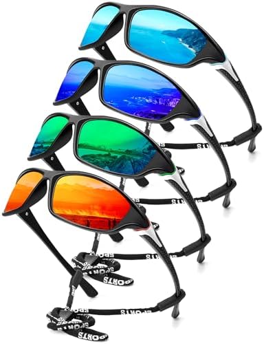 KALIYADI Sports Polarized Sunglasses Men UV400 Protection for Fishing Driving Cycling by KALIYADI