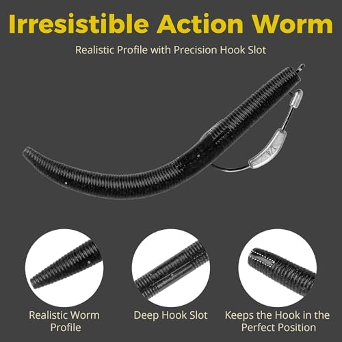 4"/5" Senko Worms Kit, Salt Impregnated Soft Plastic Lures - Image 3