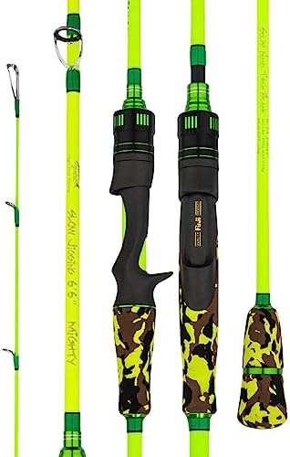 GOOFISH® Green 6'6"(195cm) Solid Nano Tech Blank Saltwater Slow Pitch Jigging Rod PE2-4 Jig 120-350g by GOOFISH%C2%AEROD
