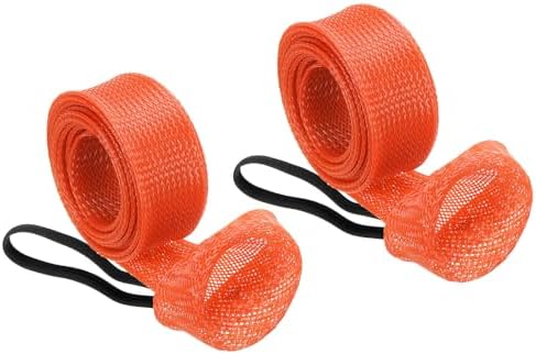 PATIKIL Rod Sock, Fishing Rod Sleeve Cover Braided Mesh Pole Protector Gloves Fishing Tools Pointed End for Spinning Fishing Rod Fly Rod Ice Rod Casting Rod by PATIKIL
