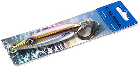 Calissa Offshore Tackle Fast Fall Jig 80g 150g 250g 300LBS Assist Hooks 3/0 Butterfly - Vertical Speed Lure Slow Pitch Flat - Glow Color Painted on Both Sides - Image 4