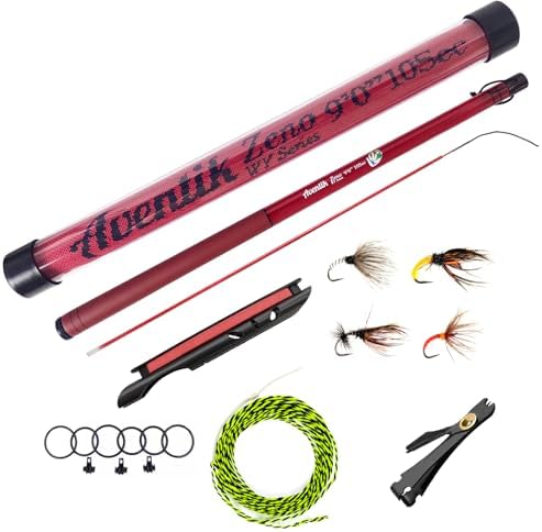 Aventik 9ft/10ft Zeno S2 Fiberglass 6:4 Tenkara Rod Kit for Anglers by EUPHENG