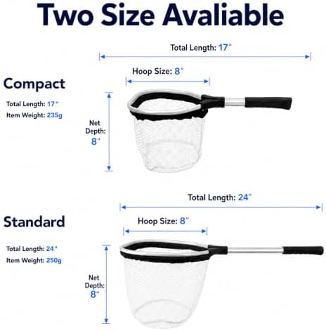 BasicGear Pro Baitwell Net, Float Design, 8" Hoop, 17"/24" Total - Image 7