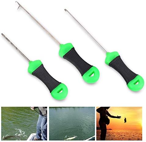 VGEBY 3Pcs Fishing Bait Needle, Portable Carp Bait Needle Carp Fishing Splicing Needle Baiting Hook Drill Rig Tools - Image 5