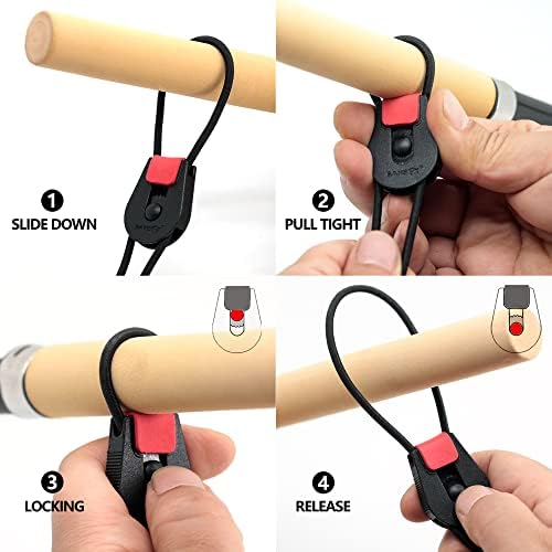 SAMSFX Fishing Belt, Stretchy Fishing Rods Ties Rod Wraps - Image 3