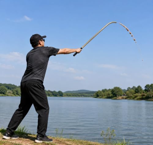 Pack of 1 Carp Fishing Bait Thrower Tube 50cm – Long Distance Precision Baiting Tool, European Style Spod Launcher for Boilies Pellets Particles, Carp Coarse Fishing Accessory - Image 4