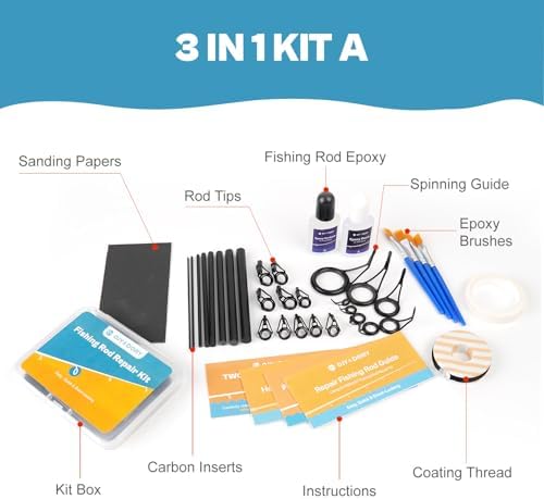 Fishing Rod Repair Complete Kit,Pole&Tip Replacement with Supplies - Image 5