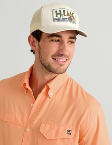 HUK Men's Tide Point Kc Scott Original Artwork Short Sleeve Shirt, Fishing Button Down - Image 4