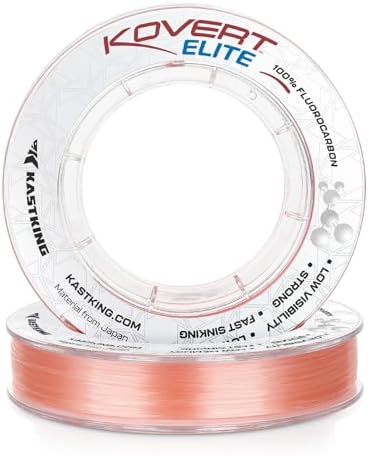 KastKing Kovert 100% Fluorocarbon Fishing Line - Clear Fishing Leader by KastKing