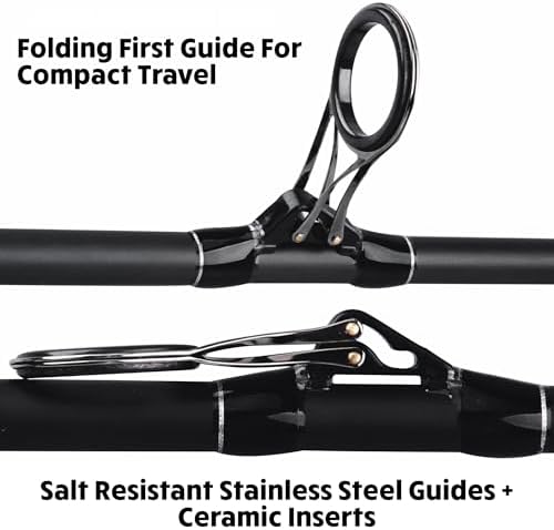 Rigged & Ready S Series Travel Fishing Rods.Big Fish Predator Carp Surf Rod - Image 4