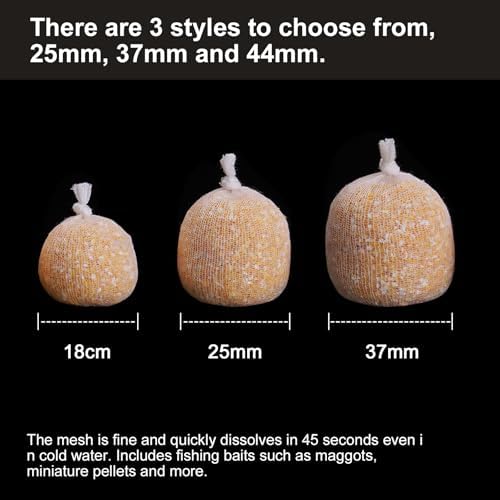 DONQL 5M PVA Mesh for Carp Fishing 3Pcs Fast Water Soluble Mesh Bait Bags - Image 2
