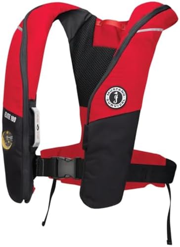 Mustang Survival Elite 190 Inflatable PFD - Red/Black by MustangSurvival