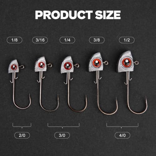 Fish Eye Swimbait Fishing Jig Heads for Bass Fresh&Saltwater - Image 5