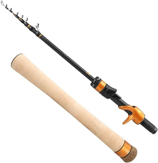 PURELURE Travel Telescopic Fishing Rods, Collapsible Fishing Pole 6ft/7ft by PURELUREOutdoor