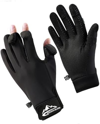 SUJAYU Fishing Gloves Men & Women, Ice Fishing Gear Hunting Gloves for Men Cold Weather, Kayak Gloves Fly Fishing Gear Cold Weather Hunting Gear by SUJAYU