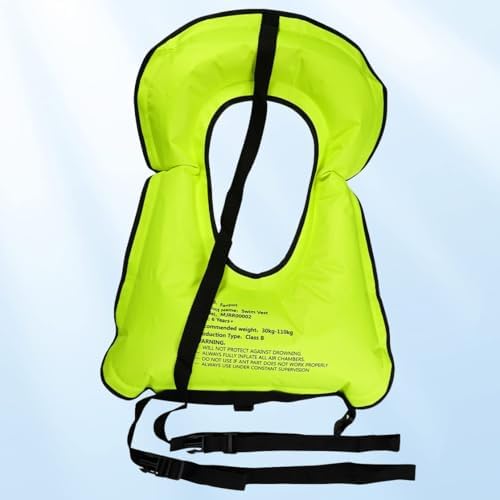 Snorkel Vest, Adults Portable Kayaking Buoyancy Inflatable Swim Vest Jackets, Diving Surfing Adjustable Snorkeling Vest Swimming Jacket for Outdoor Water Sports Fun Safety - Image 3