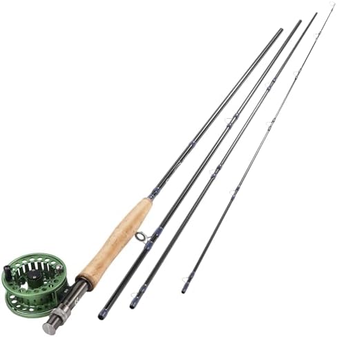 Sougayilang 5/6 Weight 9ft Fly Rod, 4-Piece Graphite Rod, Die Cast Aluminum Reel, Carrying Case, Fly Box & Fishing Flies Combo Starter Kit - Image 2