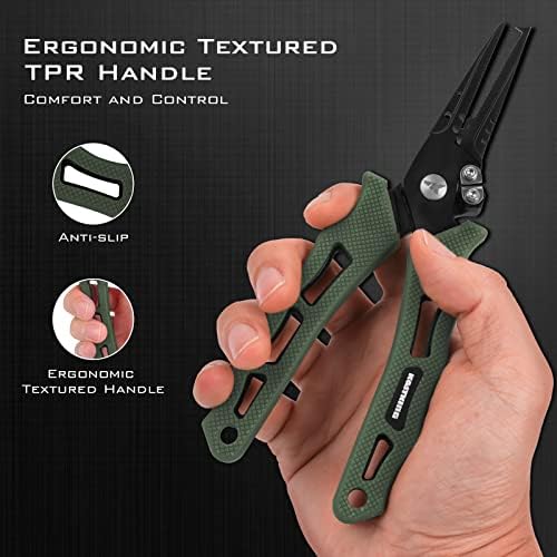KastKing Cutthroat 7 inch Fishing Pliers, Ice Fishing, Gift for Men - Image 5