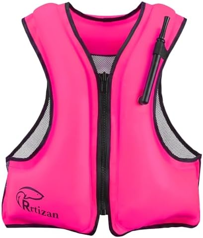 Rrtizan Inflatable Snorkel Vest for Adult, Suitable for Adult 90-220lbs by RrtizanSummerandWinterProducts