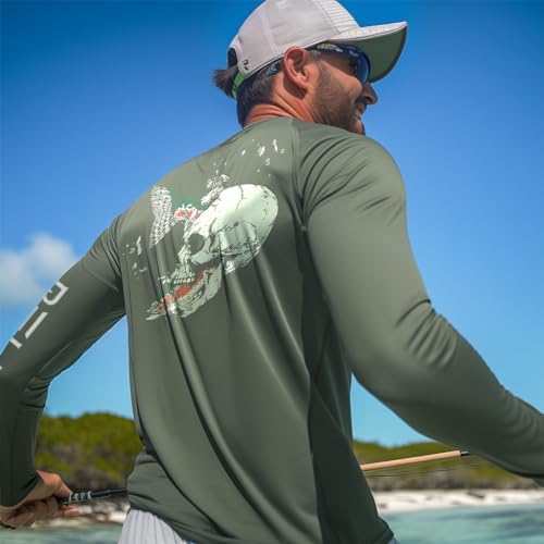 Palmyth Fishing Shirts for Men Long Sleeve UPF 50+ T Shirt Sun Protection - Image 2
