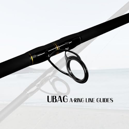 Fiblink Surf Spinning Fishing Rod 2 Piece Carbon Fiber Portable Travel Spinning Rod (10-Feet & 12-Feet) - Image 4