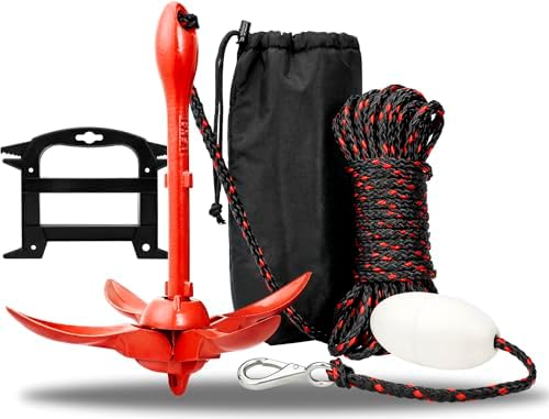 Young Marine Grapnel Anchor Kit for Small Boats, Kayaks, PWC, Jet Ski, Paddle Boards, etc. - 3.5 lbs by YoungMarine